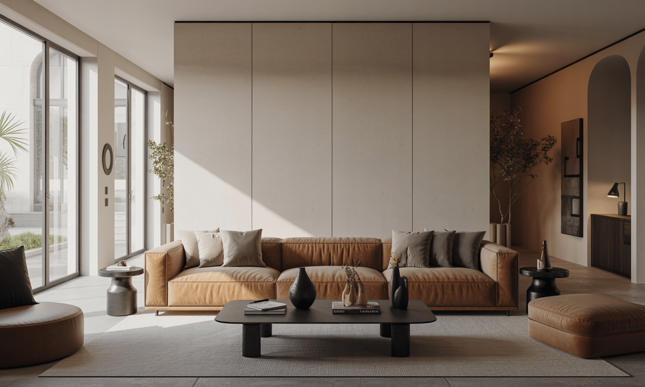 carlos navarro, interiorista, recomienda separar el sofá 10 cm de la pared para que tu salón parezca mucho más grande y aproveches mejor el espacio.