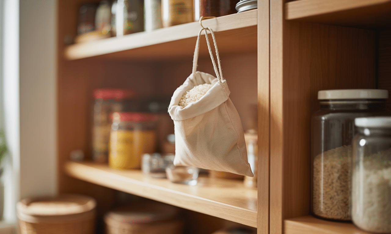 descubre por qué colgar una bolsita de arroz dentro del armario es una práctica recomendada, sus beneficios para mantener la ropa fresca y libre de humedad.