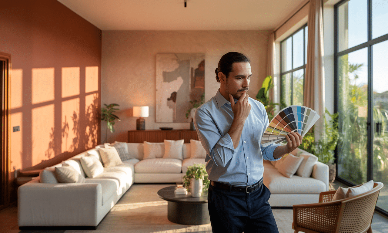 daniel ortega, interiorista, aconseja no elegir el color de las paredes sin antes observar la luz natural que entra en el espacio para lograr una decoración armoniosa y adecuada.