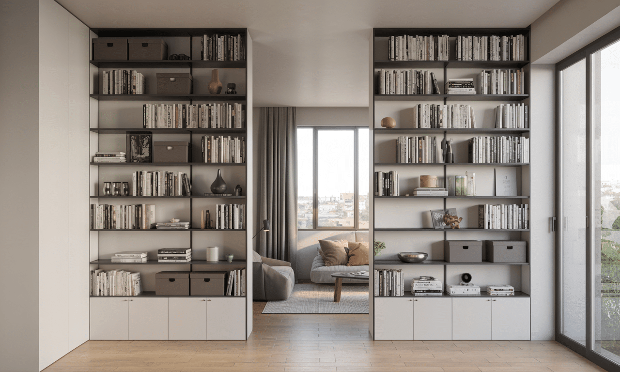 diego lópez, arquitecto, comparte consejos para maximizar el espacio en pisos pequeños usando estanterías altas, una solución práctica y eficiente.