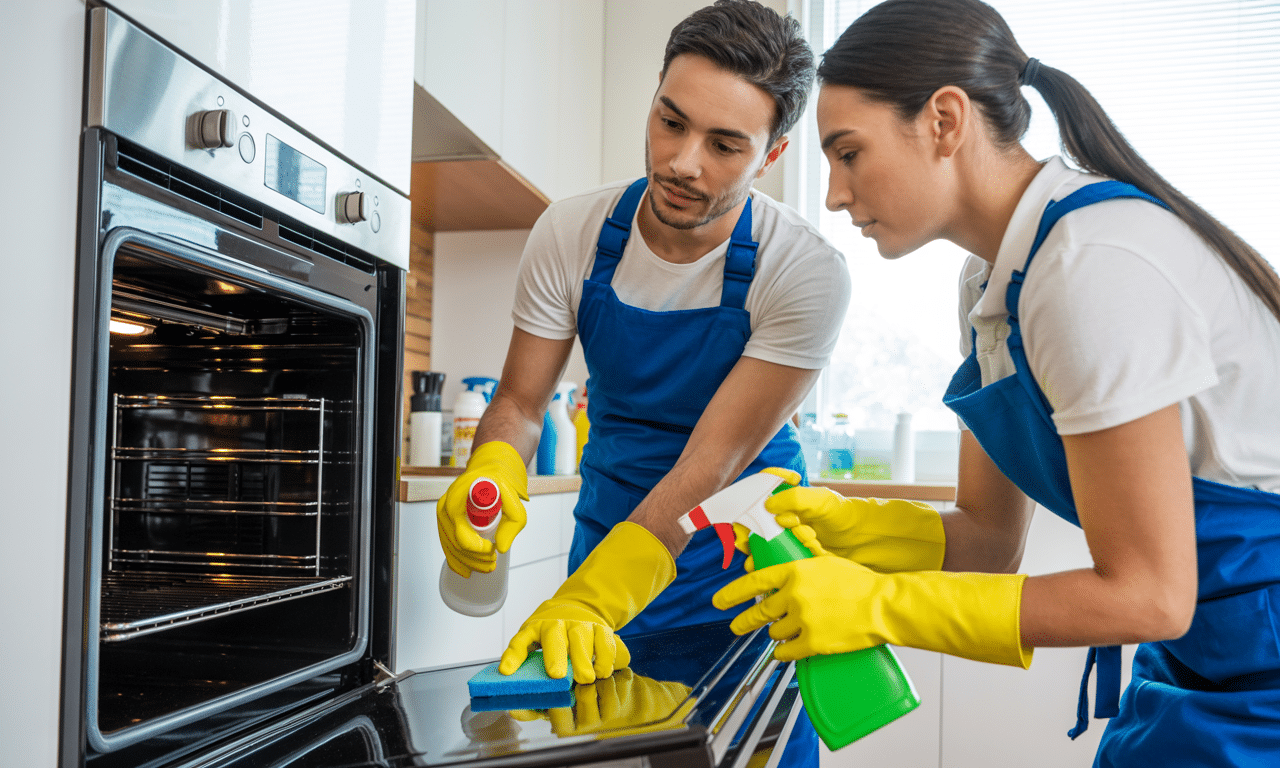dos expertos en limpieza revelan el error común de usar solo bicarbonato para limpiar el horno y explican el paso clave que debes seguir para obtener resultados perfectos.