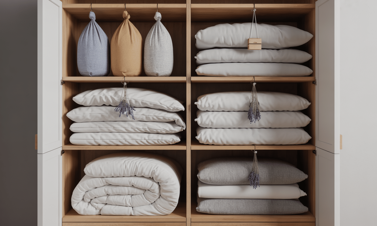 descubre el método sueco para guardar la ropa de cama que evita el olor a humedad en los armarios y mantiene la frescura por más tiempo.