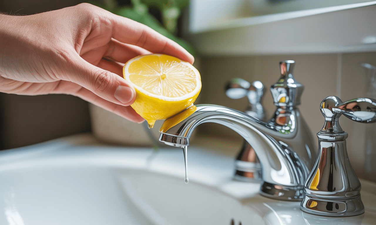 descubre por qué frotar medio limón en los grifos del baño es una práctica recomendada, sus beneficios y cómo puede mejorar la limpieza y el brillo de tus sanitarios.