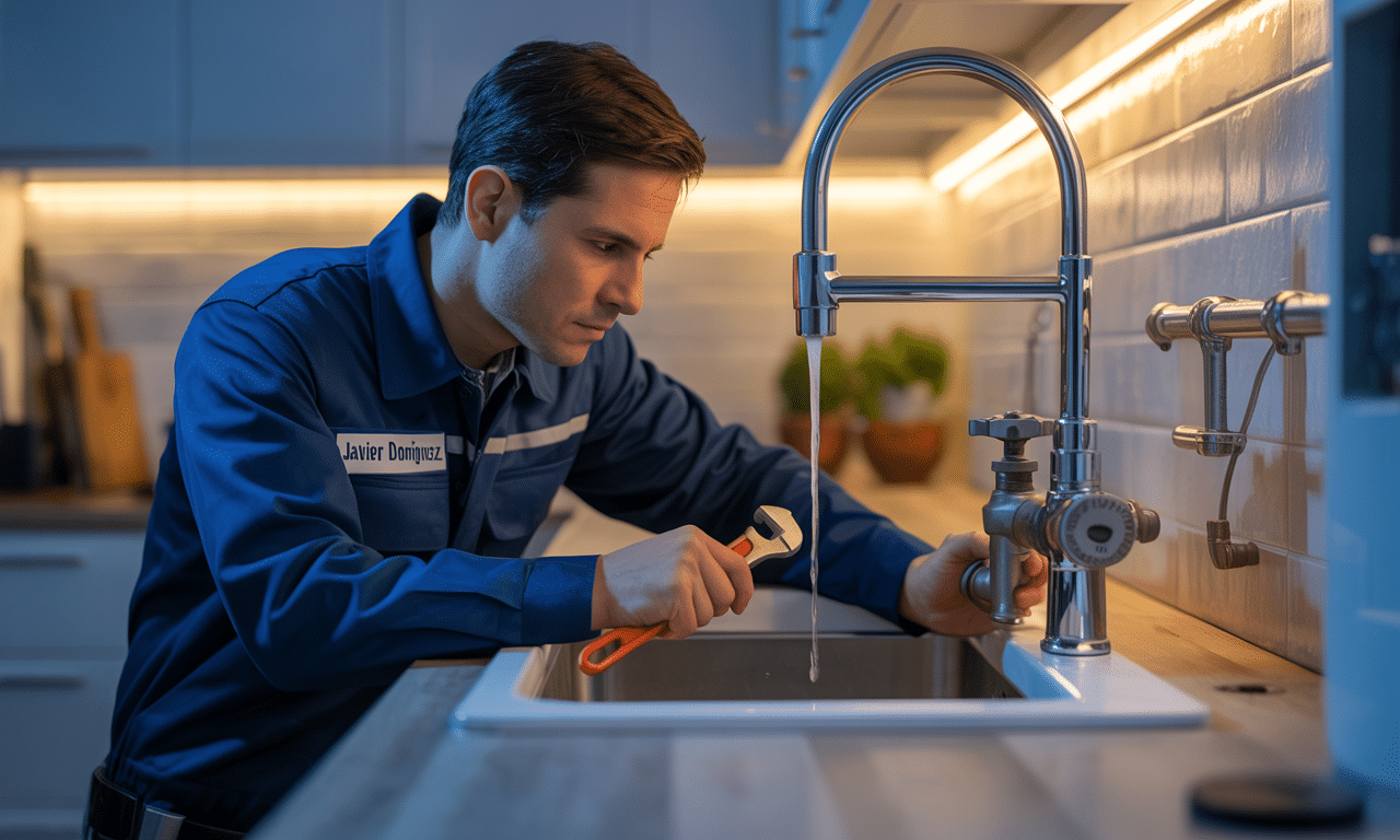 javier domínguez, fontanero experto, explica por qué un grifo que gotea de noche no se debe a la goma sino a la válvula, y ofrece soluciones efectivas para evitar fugas y ahorrar agua.