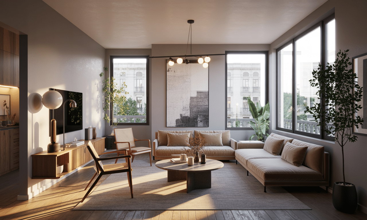 descubre los consejos de laura romero, arquitecta, sobre cómo aprovechar mejor los espacios en pisos pequeños evitando colocar todos los muebles contra la pared.