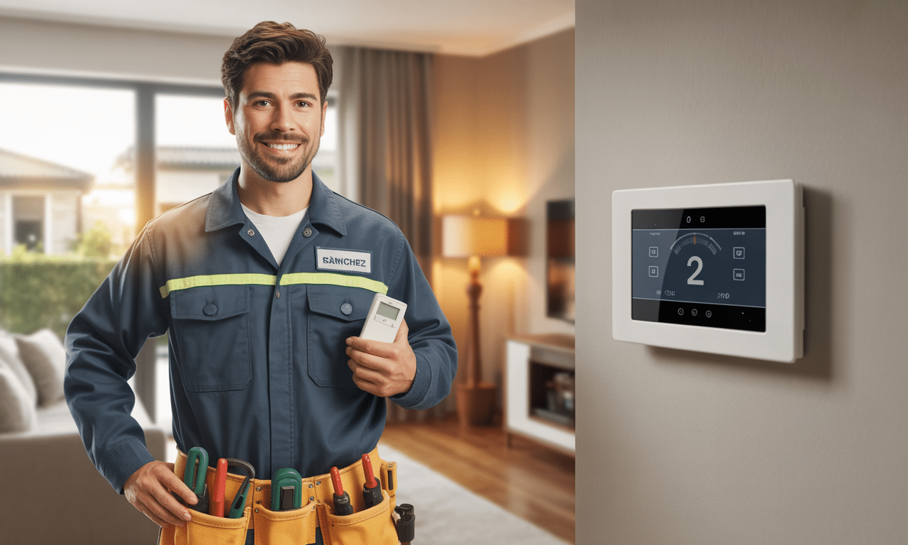 rafael sánchez, electricista, aconseja no bajar la calefacción por debajo de una temperatura mínima al salir de casa para evitar problemas y ahorrar energía.